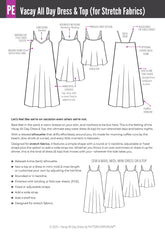 Vacay All Day Tent Dress & Top | PDF Sewing Pattern